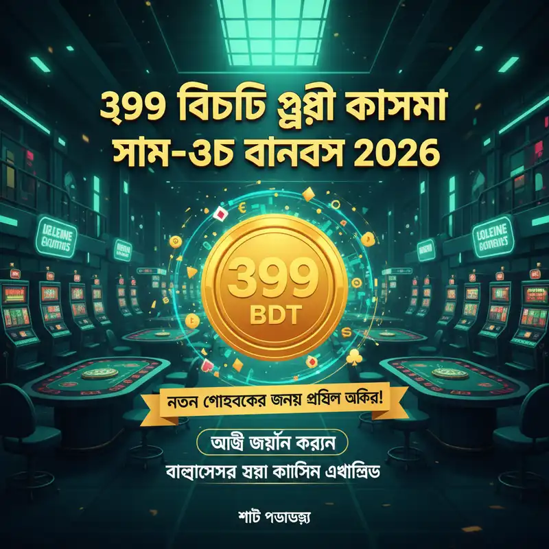 ৩৯৯ বিডিটি ফ্রি ক্যাসিনো বোনাস
